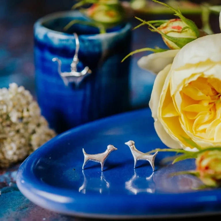 Animal Inspired Earrings made from recycled Silver and Gold