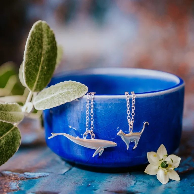 Animal Inspired Necklaces made from recycled Silver and Gold