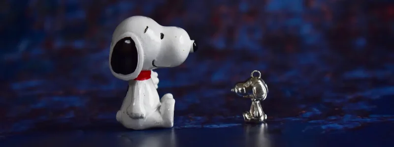Snoopy - 3D scanned and cast in recycled silver